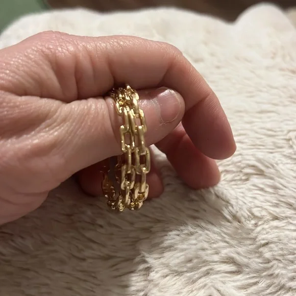 Park Lane Chantel STATEMENT HOOPS GOLD EARRINGS - Picture 3 of 4